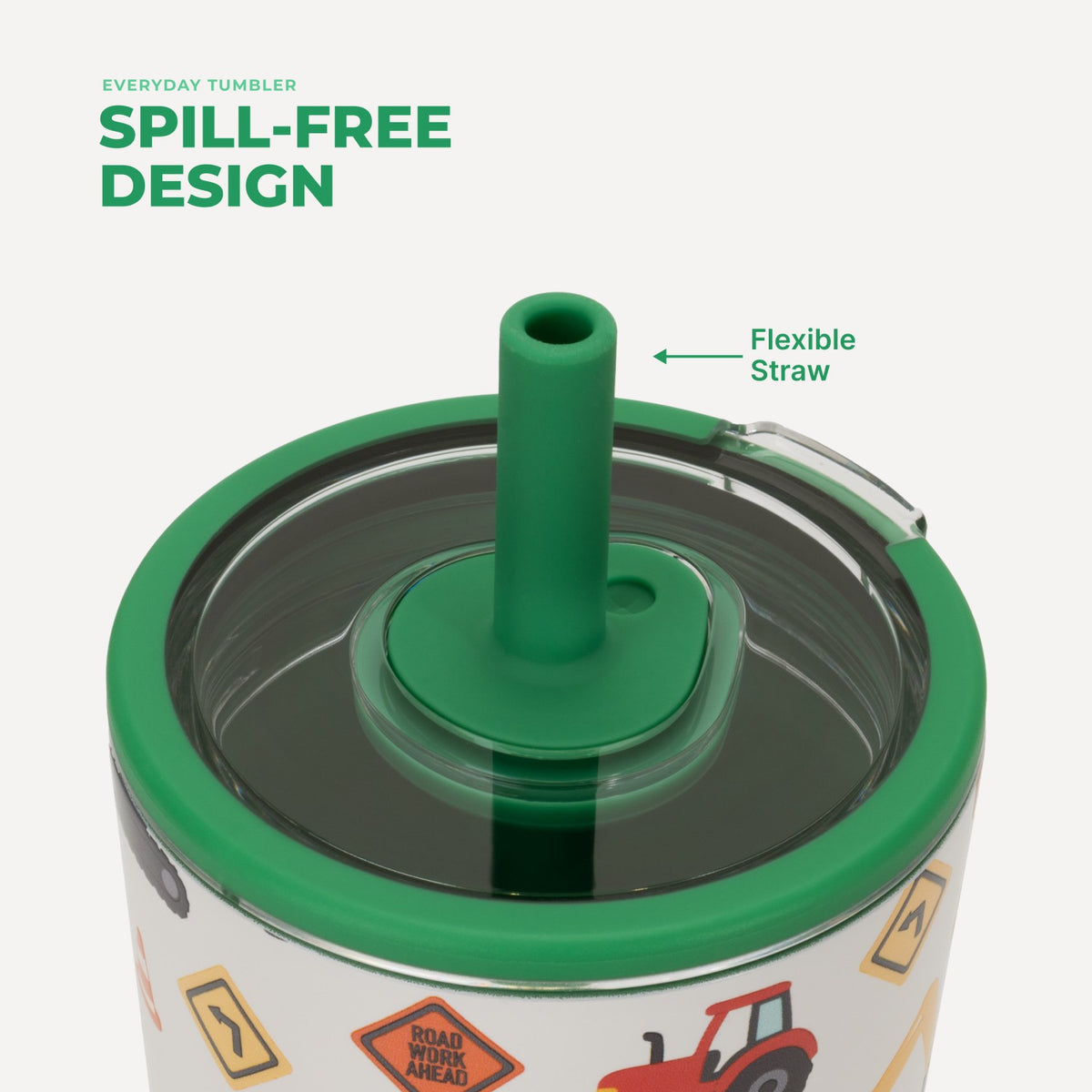 HydroJug | Everyday Tumbler 14oz - Ceramic-Lined Spill-Free Kids Tumbler – Under Construction