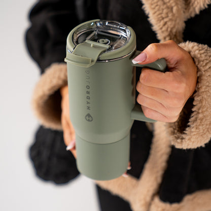 HydroJug | Coffee Traveler 20oz - Ceramic-Lined Insulated Travel Mug – Courtyard
