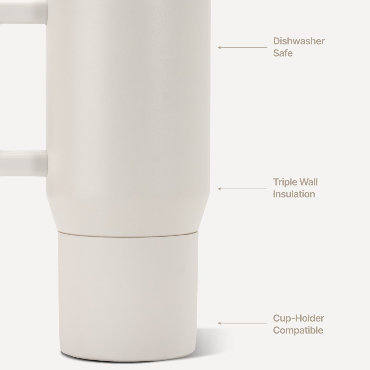 HydroJug | Coffee Traveler 20oz - Ceramic-Lined Insulated Travel Mug – Linen