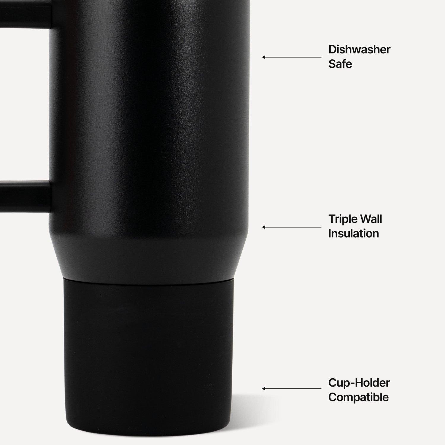 HydroJug | Coffee Traveler 20oz - Ceramic-Lined Insulated Travel Mug – Black
