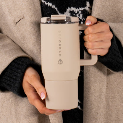 HydroJug | Coffee Traveler 20oz - Ceramic-Lined Insulated Travel Mug – Dune
