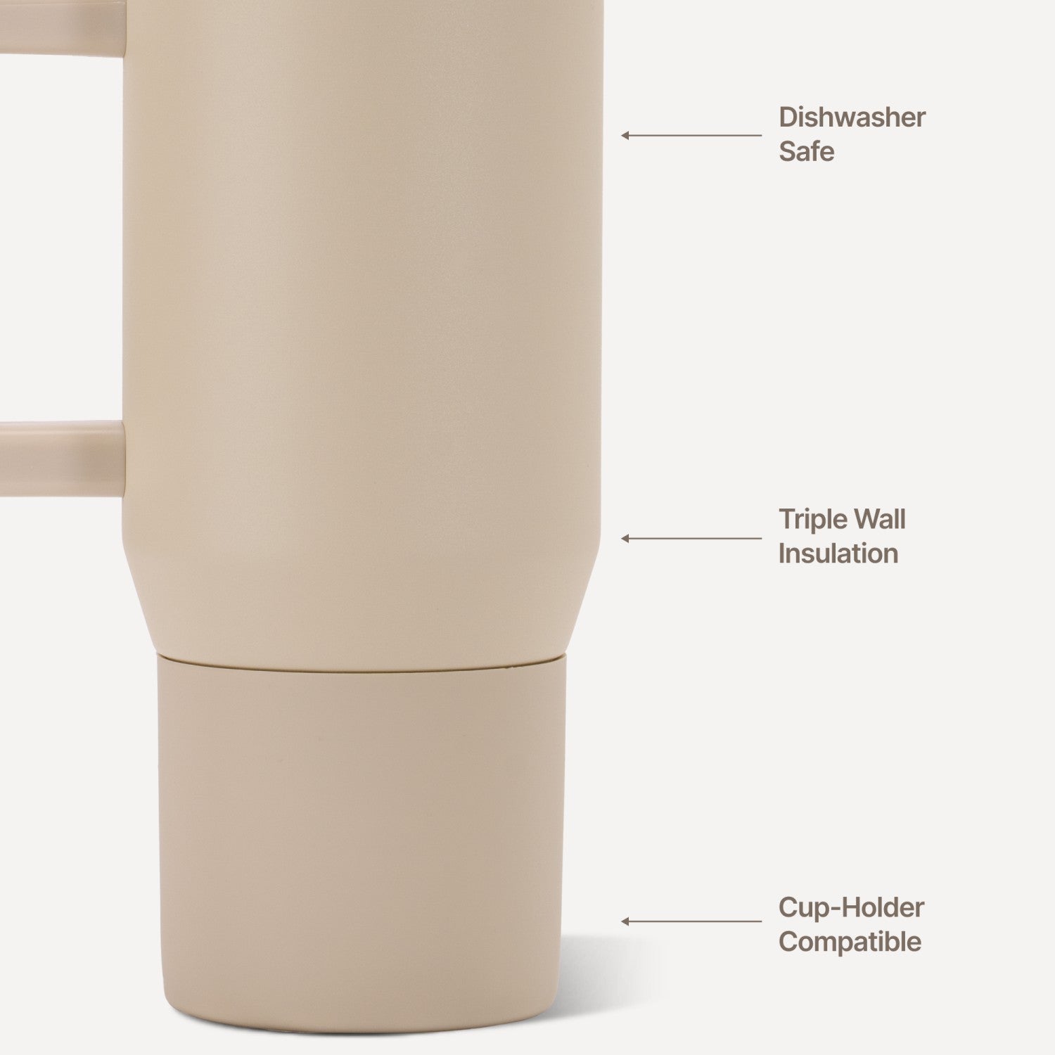 HydroJug | Coffee Traveler 20oz - Ceramic-Lined Insulated Travel Mug – Dune