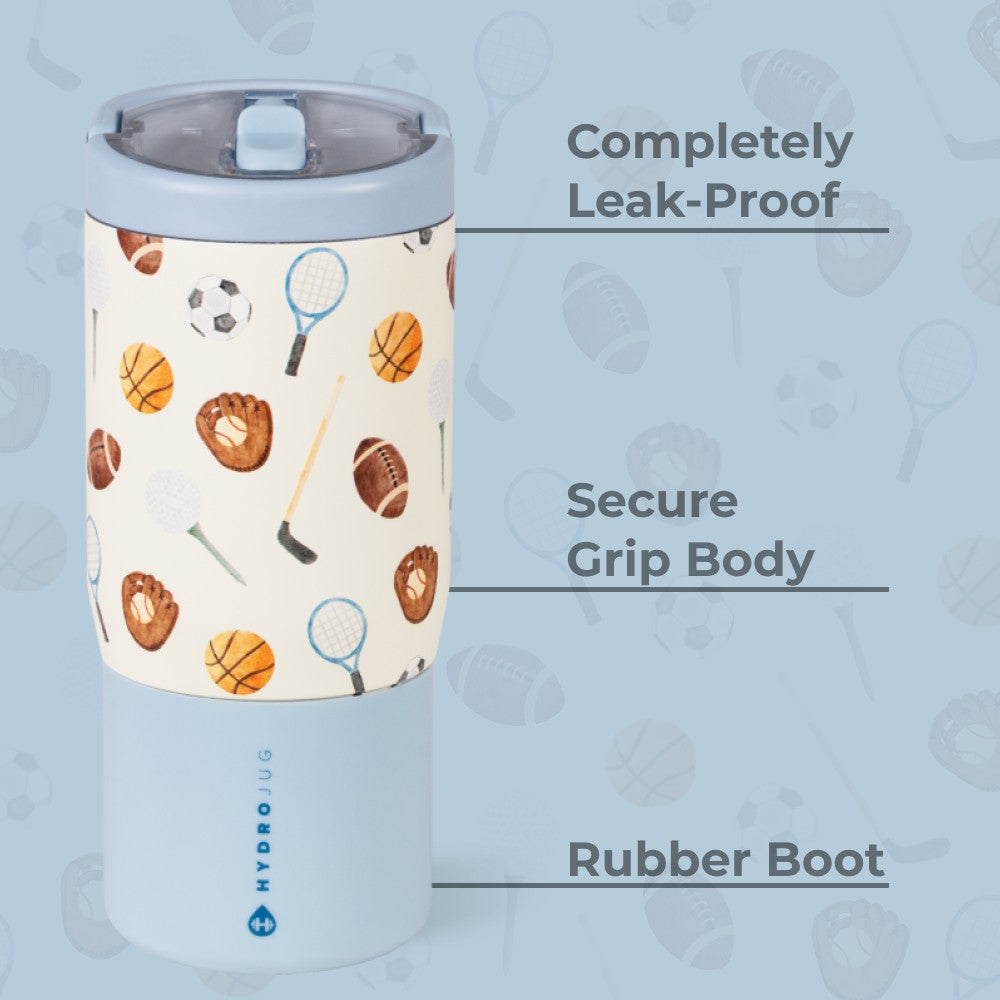 HydroJug | Sport 14oz - Compact Leakproof Kids Water Bottle – Sports