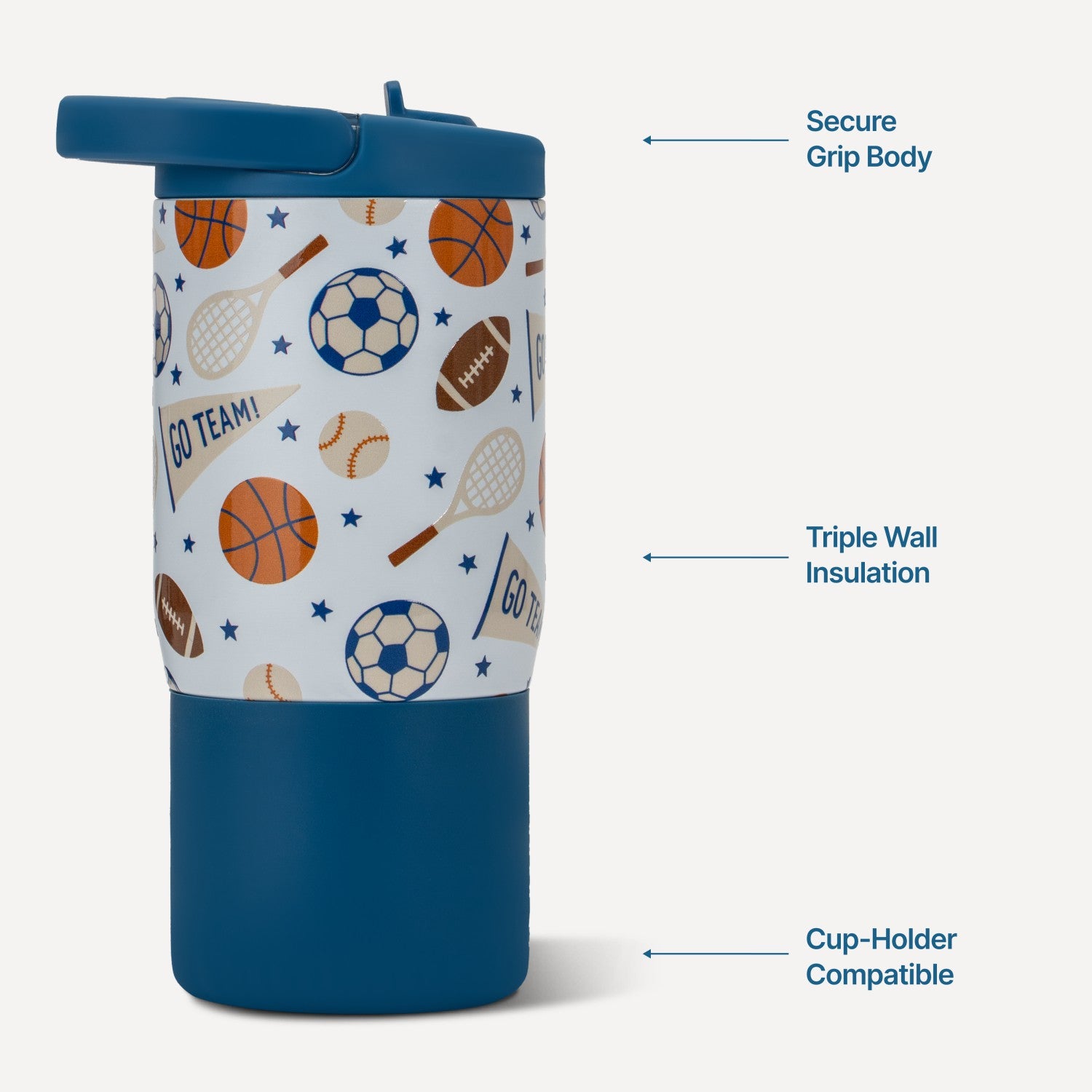 HydroJug | Sport 14oz - Compact Leakproof Kids Water Bottle – All-Stars