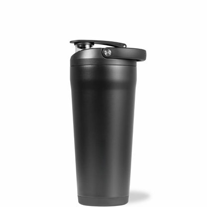 HydroJug | Insulated Shaker 24oz - Stainless Steel Protein Shaker, Silent Grate – Black