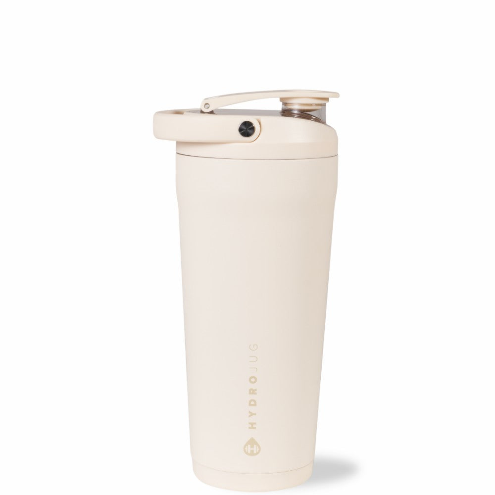 HydroJug | Insulated Shaker 24oz - Stainless Steel Protein Shaker, Silent Grate – Cream