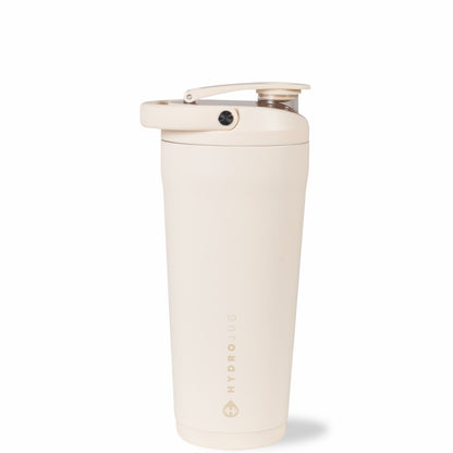 HydroJug | Insulated Shaker 24oz - Stainless Steel Protein Shaker, Silent Grate – Cream