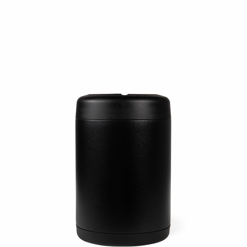 HydroJug | Can Cooler 12oz - 2-in-1 Insulated Standard Can Cooler, Screw-Top Lock – Black