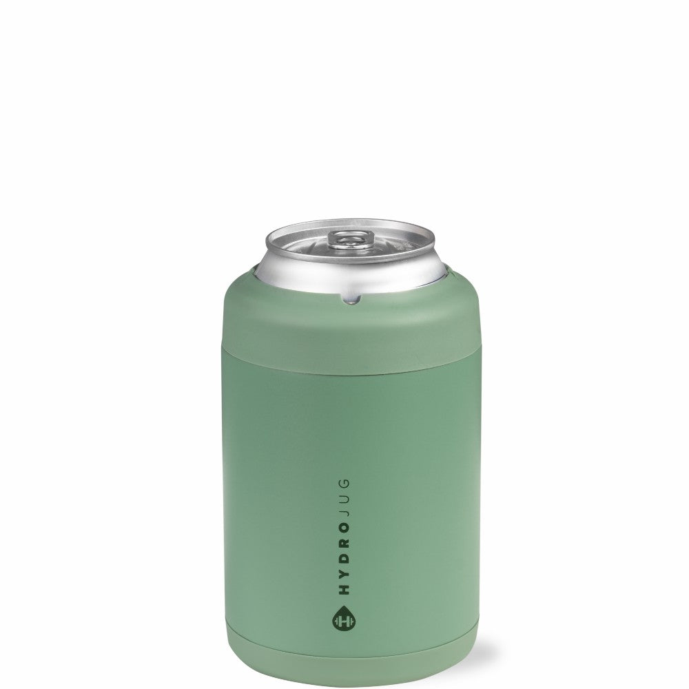 HydroJug | Can Cooler 12oz - 2-in-1 Insulated Standard Can Cooler, Screw-Top Lock – Sage