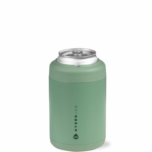 HydroJug | Can Cooler 12oz - 2-in-1 Insulated Standard Can Cooler, Screw-Top Lock – Sage