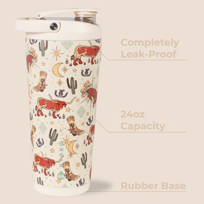 HydroJug | Insulated Shaker 24oz - Stainless Steel Protein Shaker, Silent Grate – Rodeo