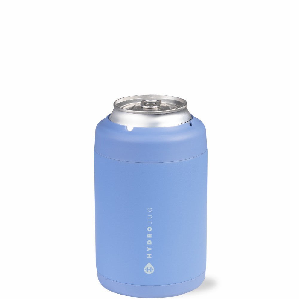 HydroJug | Can Cooler 12oz - 2-in-1 Insulated Standard Can Cooler, Screw-Top Lock – Light Blue