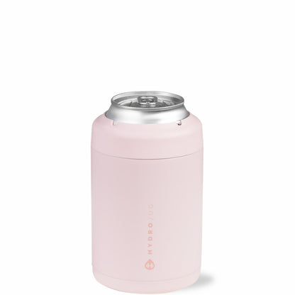 HydroJug | Can Cooler 12oz - 2-in-1 Insulated Standard Can Cooler, Screw-Top Lock – Pink Sand