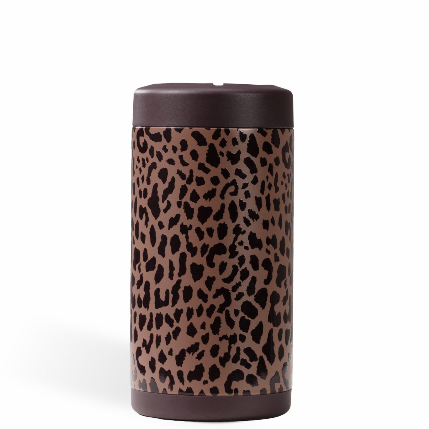 HydroJug | Can Cooler 16oz - 2-in-1 Insulated Tallboy Can Cooler, Screw-Top Lock – Brown Leopard