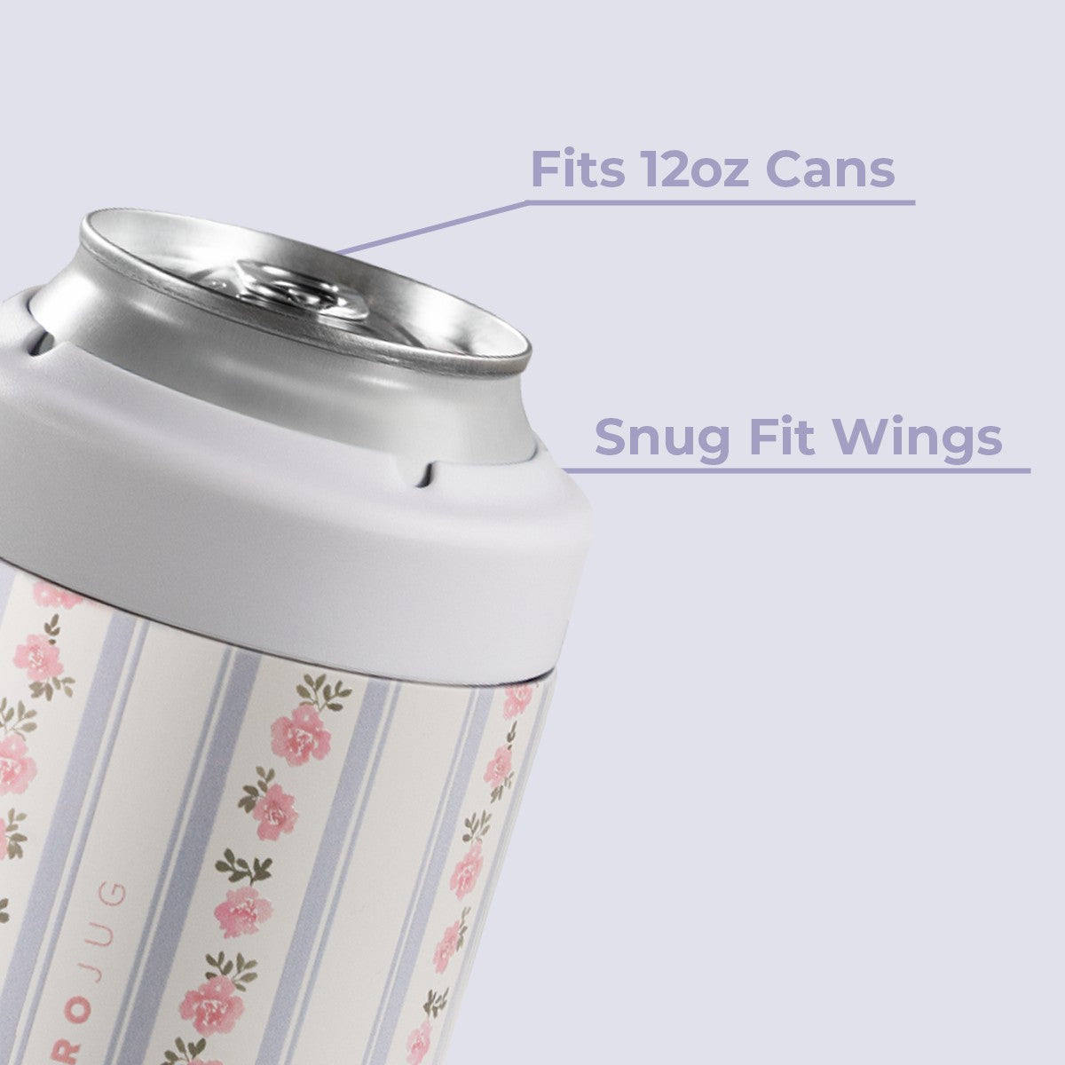 HydroJug | Can Cooler 12oz - 2-in-1 Insulated Standard Can Cooler, Screw-Top Lock – Primrose
