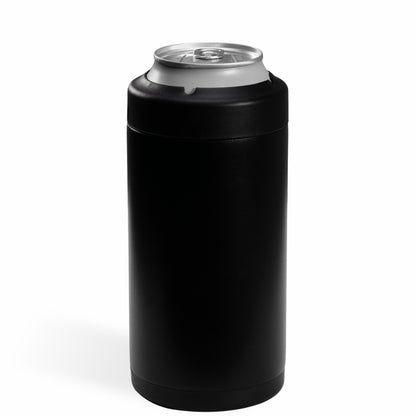 HydroJug | Can Cooler 16oz - 2-in-1 Insulated Tallboy Can Cooler, Screw-Top Lock – Black
