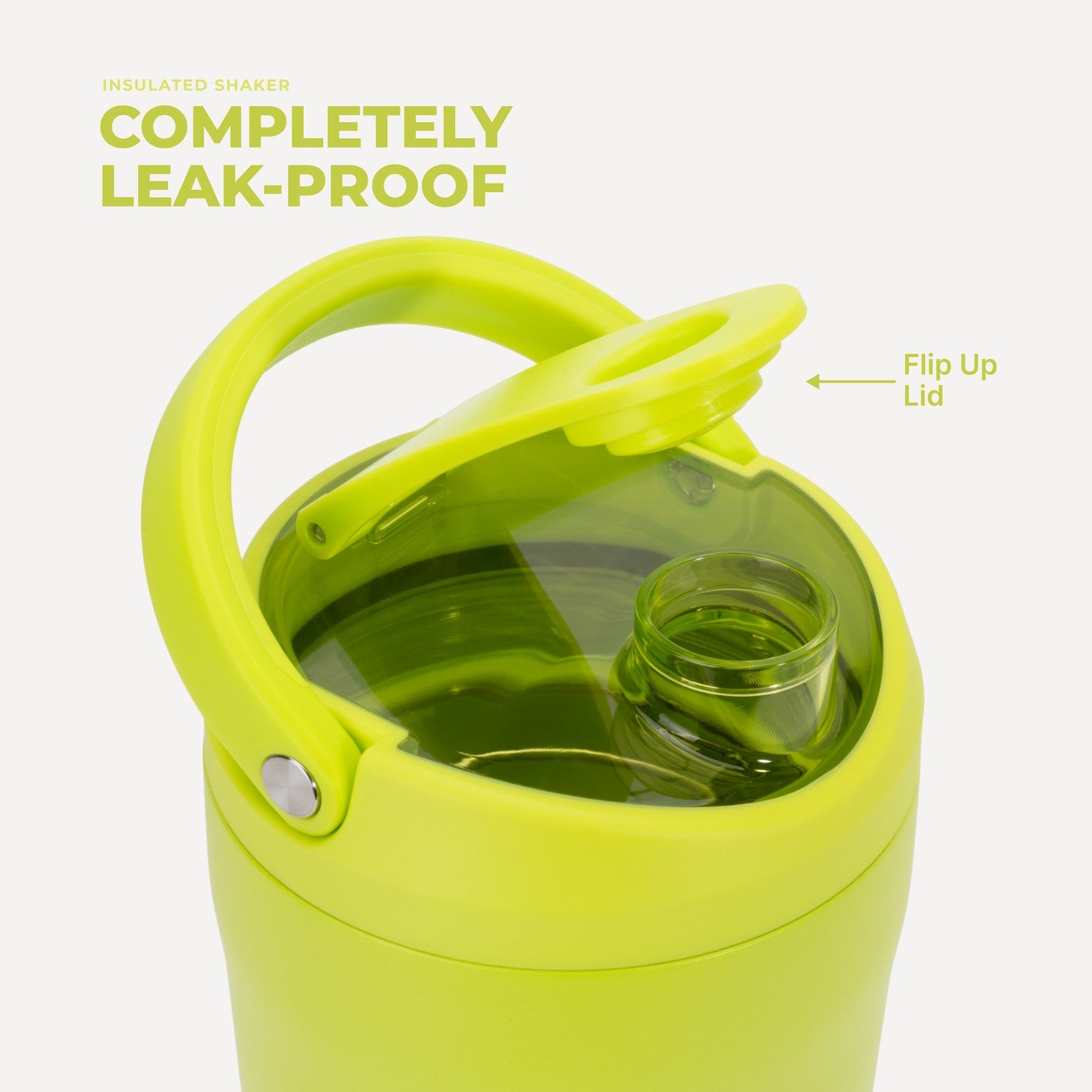 HydroJug | Insulated Shaker 24oz - Stainless Steel Protein Shaker, Silent Grate – Lemon Lime