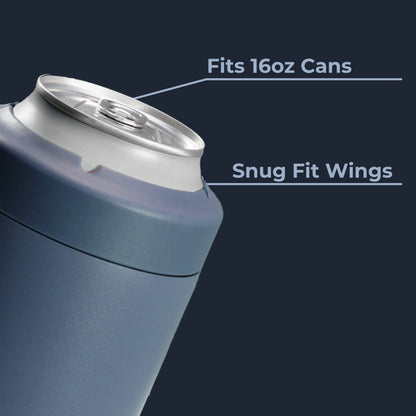 HydroJug | Can Cooler 16oz - 2-in-1 Insulated Tallboy Can Cooler, Screw-Top Lock – Cascade
