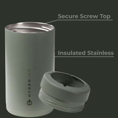 HydroJug | Can Cooler 16oz - 2-in-1 Insulated Tallboy Can Cooler, Screw-Top Lock – Courtyard