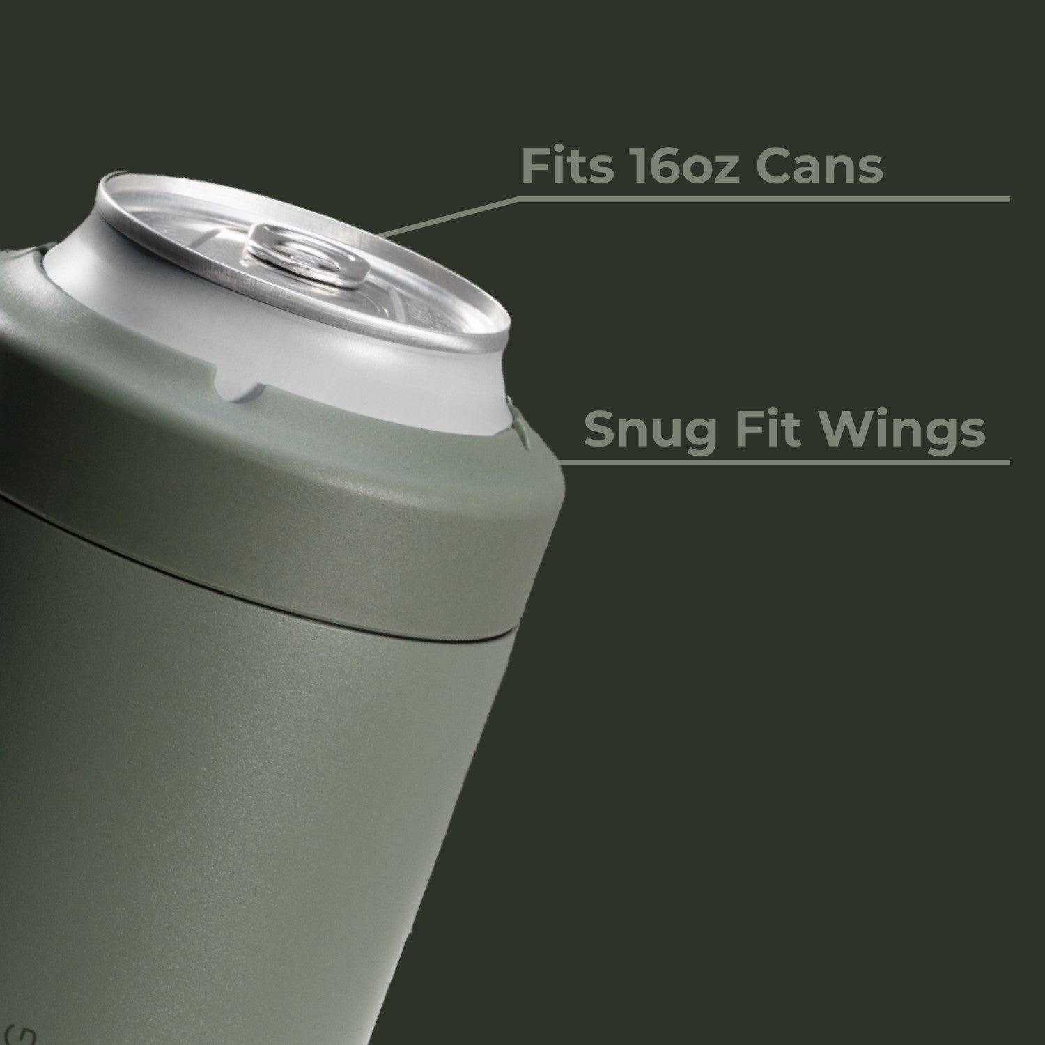HydroJug | Can Cooler 16oz - 2-in-1 Insulated Tallboy Can Cooler, Screw-Top Lock – Courtyard