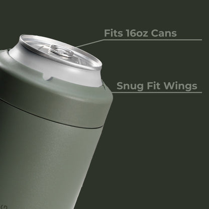 HydroJug | Can Cooler 16oz - 2-in-1 Insulated Tallboy Can Cooler, Screw-Top Lock – Courtyard