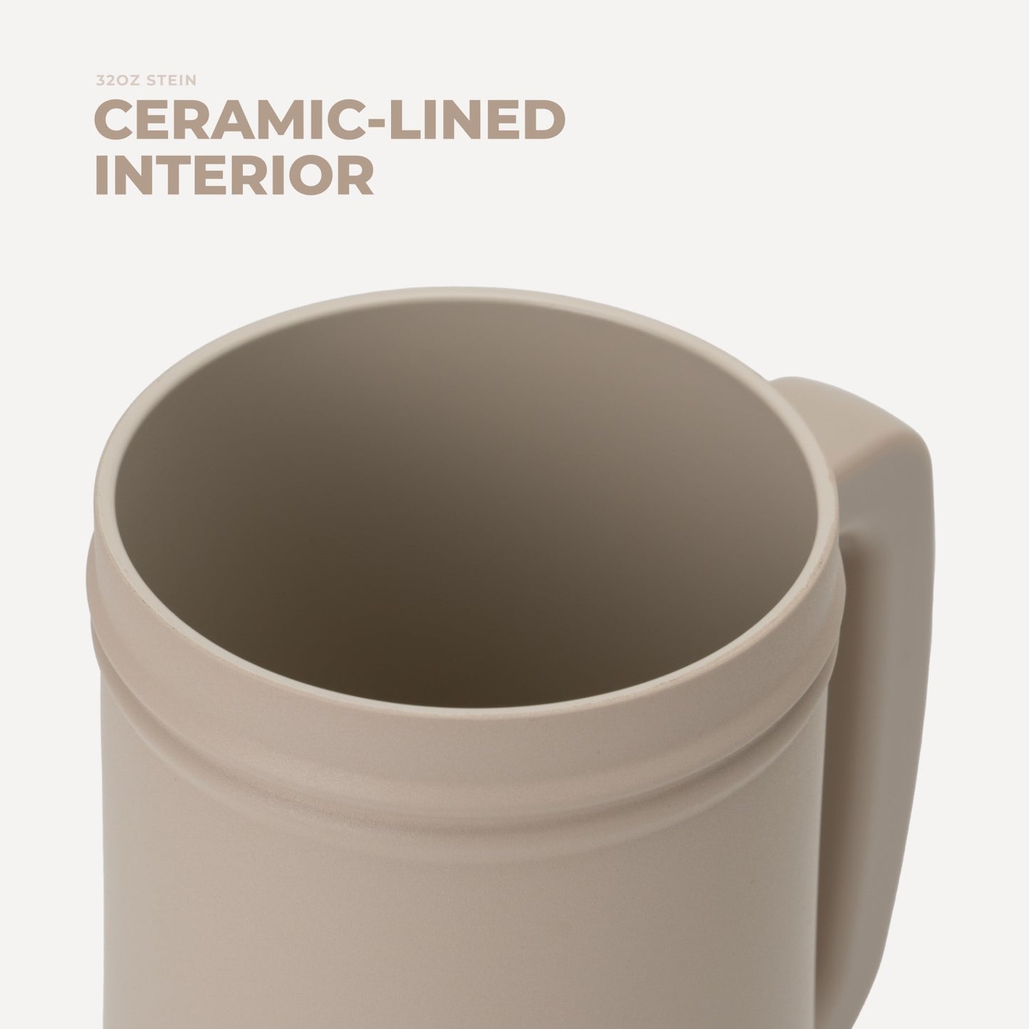 HydroJug | Stein 32oz - Ceramic-Lined Insulated Beer Stein – Dune