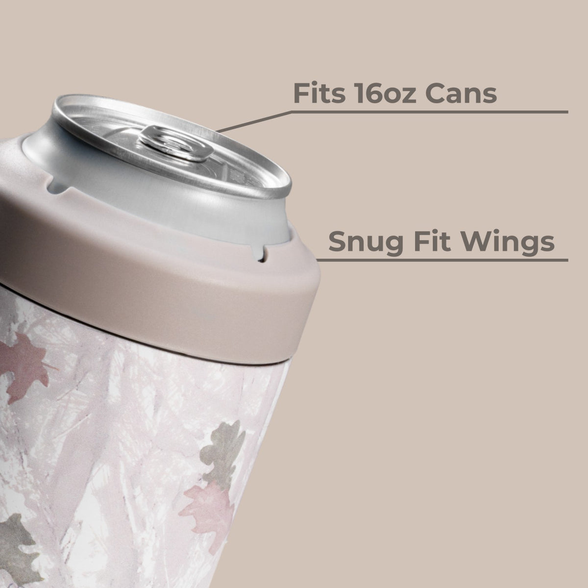 HydroJug | Can Cooler 16oz - 2-in-1 Insulated Tallboy Can Cooler, Screw-Top Lock – Camo