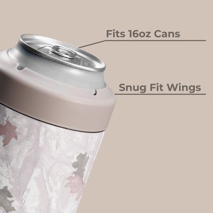 HydroJug | Can Cooler 16oz - 2-in-1 Insulated Tallboy Can Cooler, Screw-Top Lock – Camo
