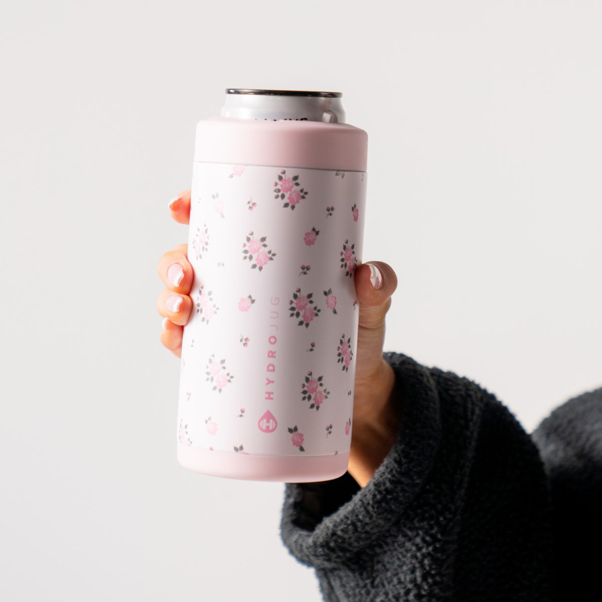 HydroJug | Can Cooler 16oz - 2-in-1 Insulated Tallboy Can Cooler, Screw-Top Lock – Wildrose