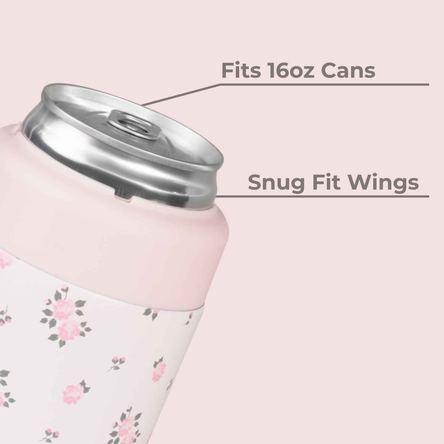 HydroJug | Can Cooler 16oz - 2-in-1 Insulated Tallboy Can Cooler, Screw-Top Lock – Wildrose
