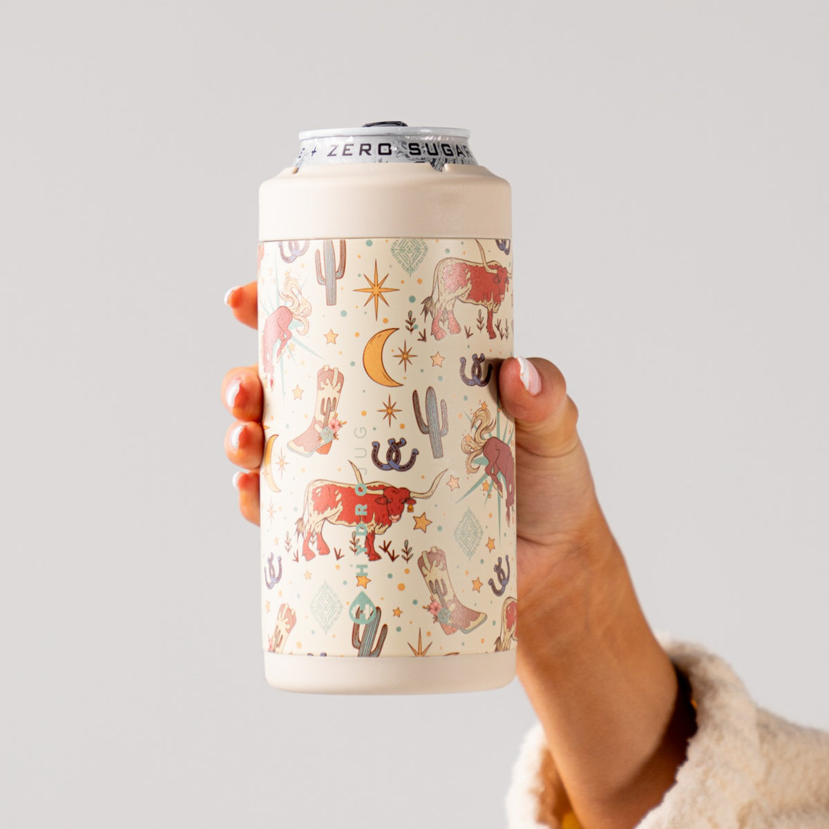 HydroJug | Can Cooler 16oz - 2-in-1 Insulated Tallboy Can Cooler, Screw-Top Lock – Rodeo