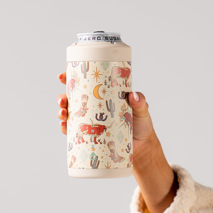 HydroJug | Can Cooler 16oz - 2-in-1 Insulated Tallboy Can Cooler, Screw-Top Lock – Rodeo