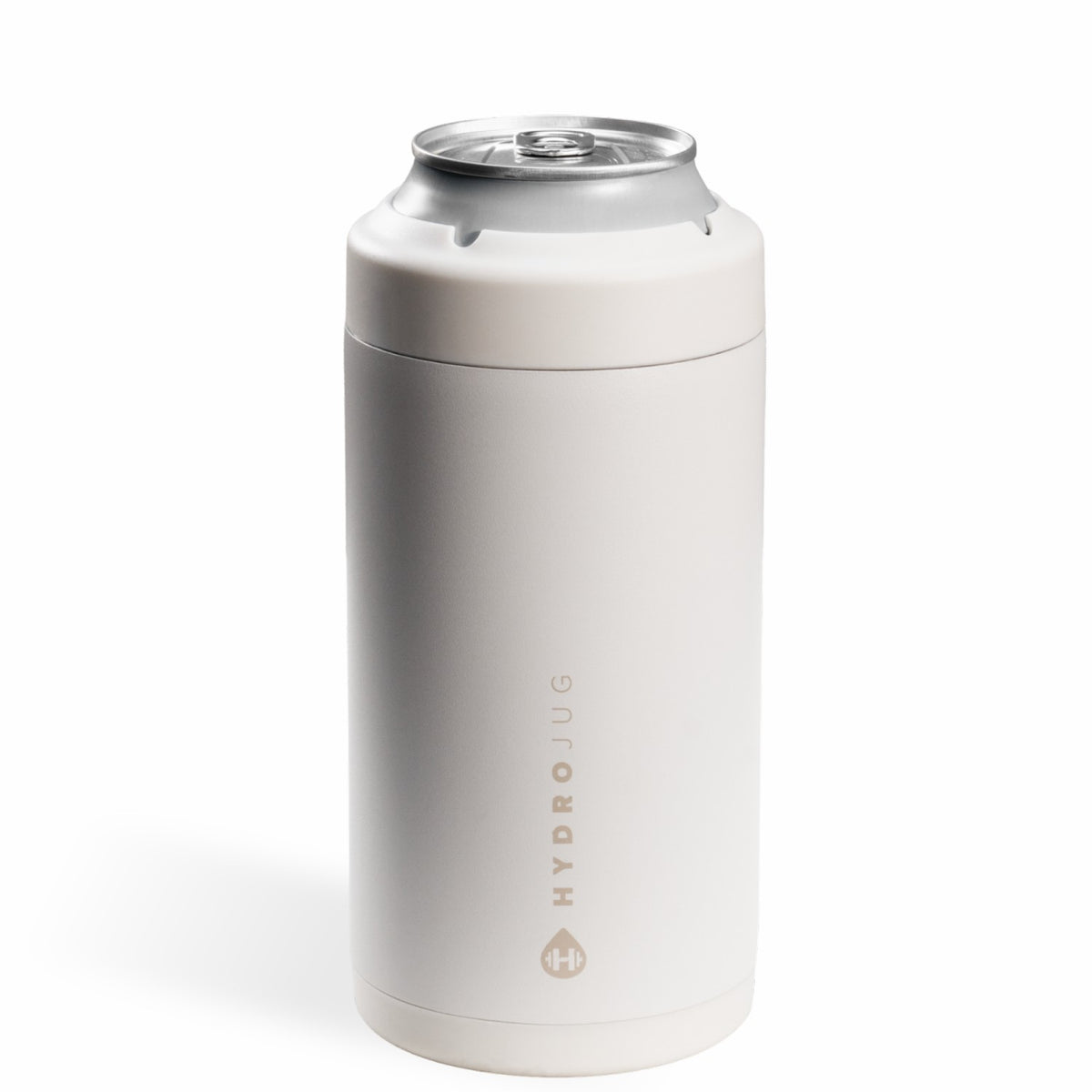 HydroJug | Can Cooler 16oz - 2-in-1 Insulated Tallboy Can Cooler, Screw-Top Lock – Linen