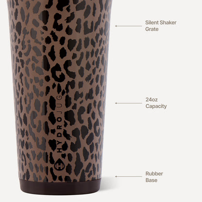 HydroJug | Insulated Shaker 24oz - Brown Leopard