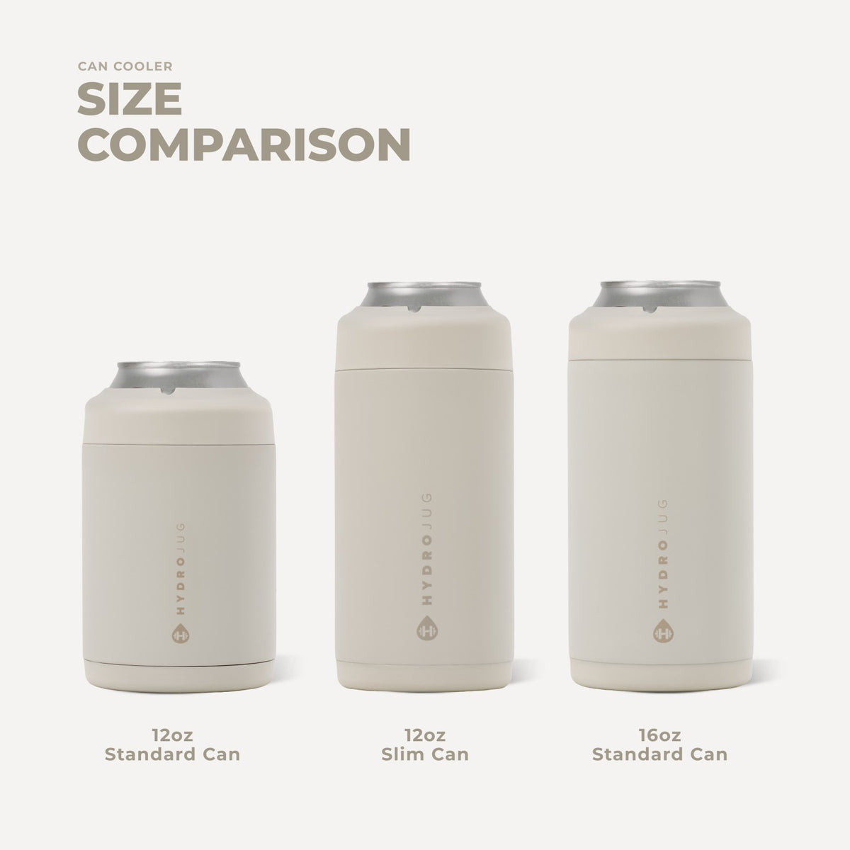 HydroJug | Slim Can Cooler 12oz - Linen