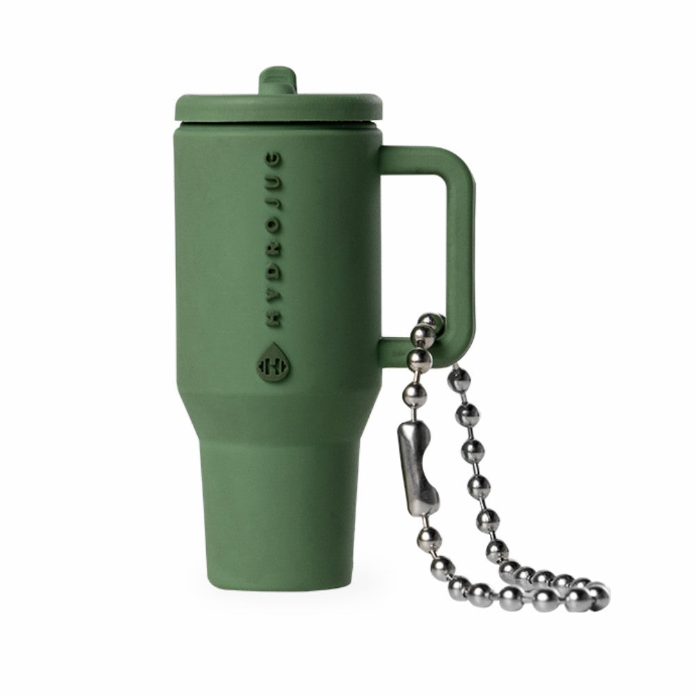 HydroJug | Traveler Keychain - Silicone Mini Traveler, Metal Chain