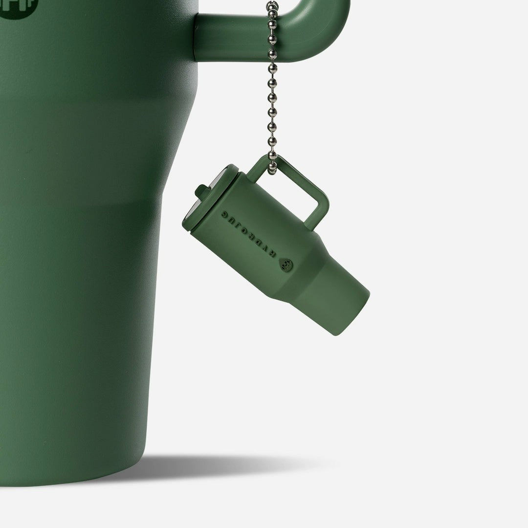 HydroJug | Traveler Keychain - Silicone Mini Traveler, Metal Chain