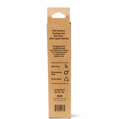 HydroJug | Sport 20oz Straw Pack - 4 Replacement Straws, BPA-Free
